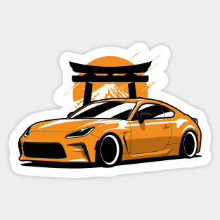 Yellow GR86 JDM Mountain Sticker